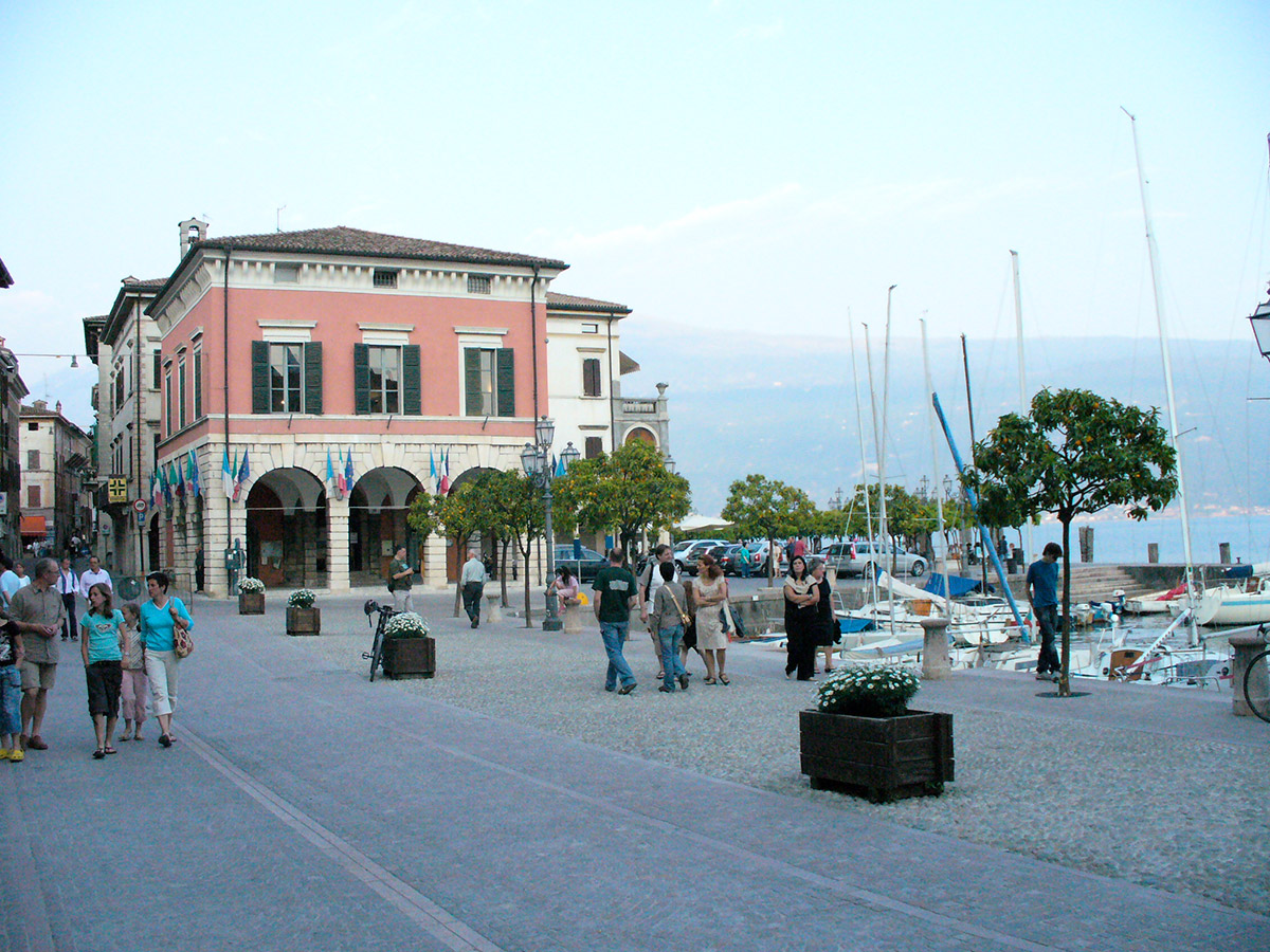 the center of Gargnano Garda Lake