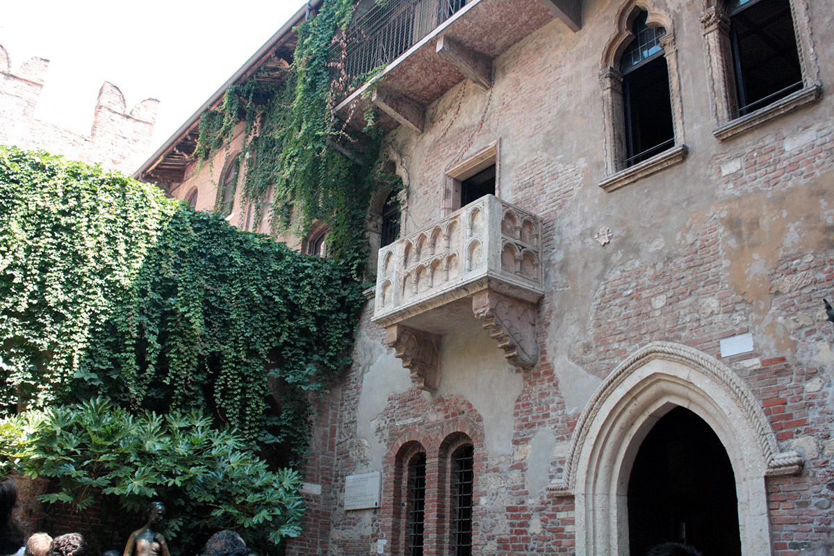 Julia und Romeo Balkon in Verona